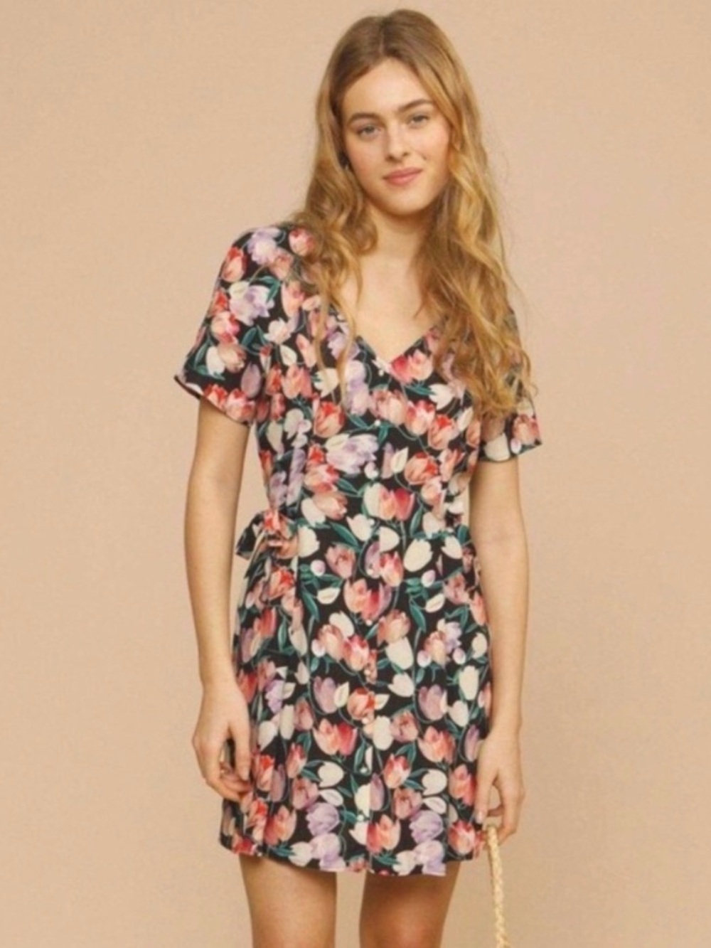 Rouje Renata Dress Tulip Print Size 38